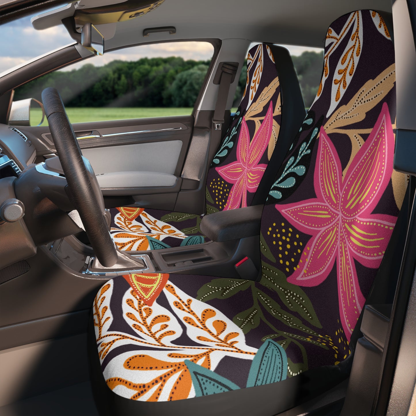 Floral Car Seat Cover