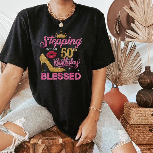 50 & Blessed Shirt, Funny 50th Birthday Shirts