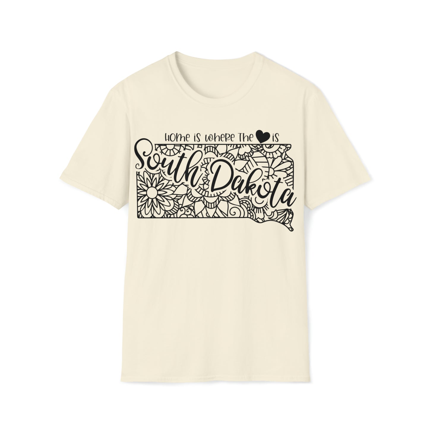 Home is Where the Heart is South Dakota T-Shirt