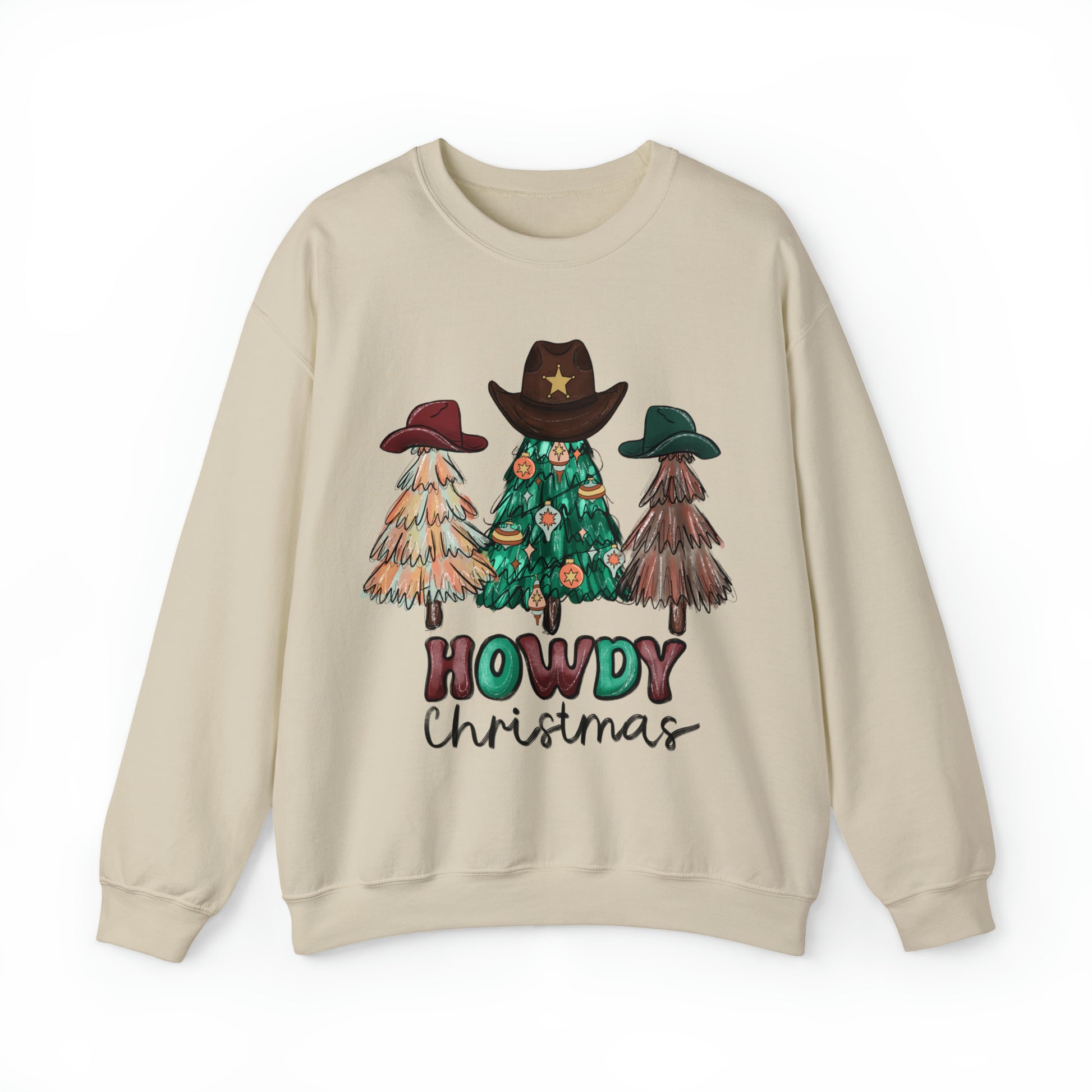 Howdy Christmas Western Themed Christmas Sweater