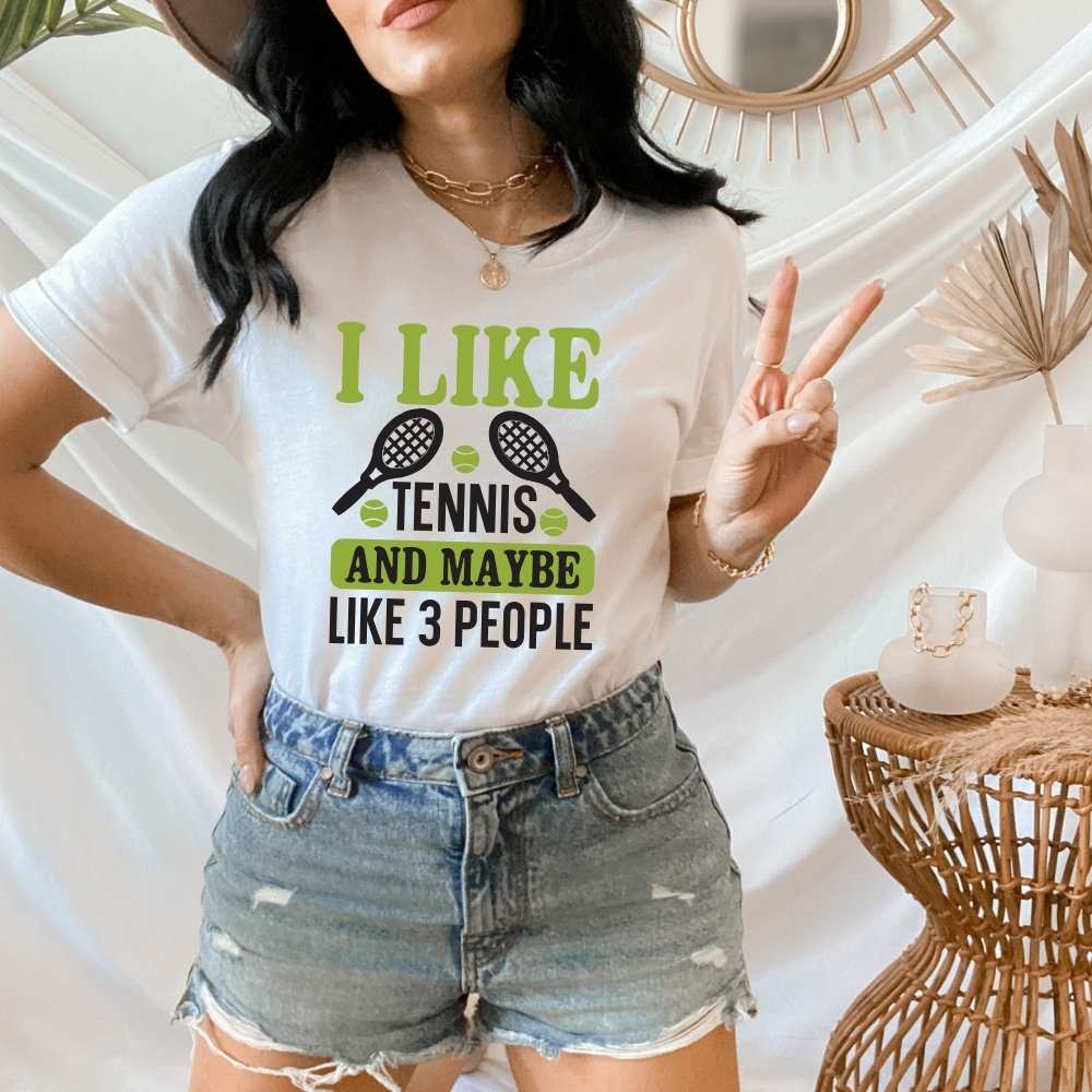 I Love Tennis and Maybe 3 People Tennis Shirt, Gift for Tennis Player