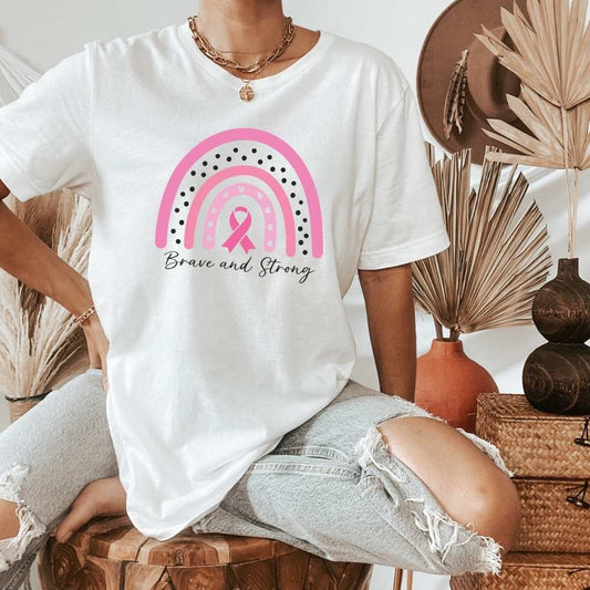 Brave and Strong Breast Cancer Support Shirt