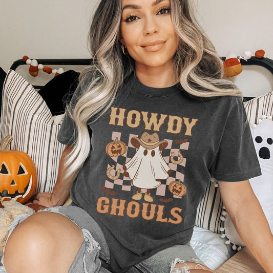 Howdy Ghouls Comfort Colors Halloween Shirt