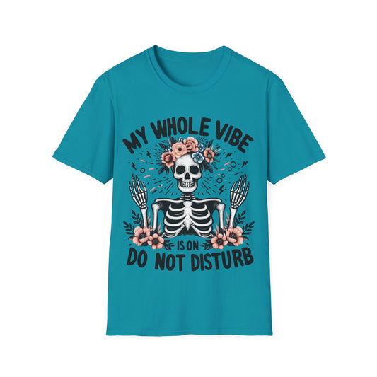 Do No Disturb Funny Skeleton T-Shirt