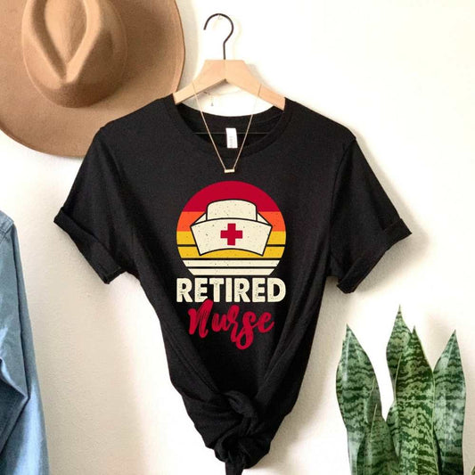 Retro Retired Nurse Shirt