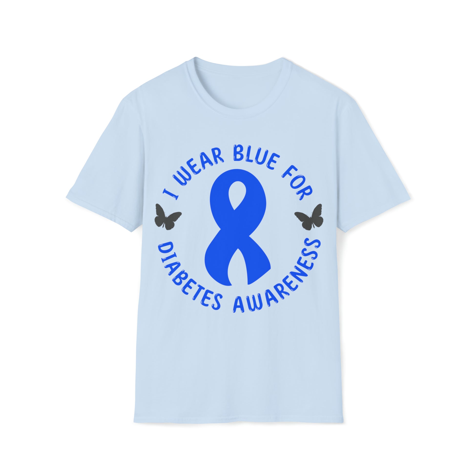 I Wear Blue For Diabetes Awareness Shirt