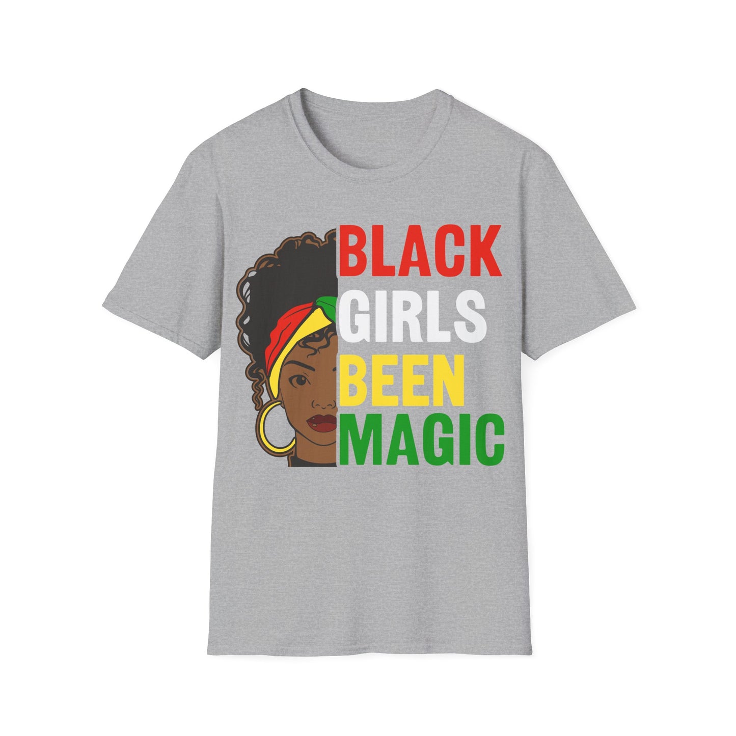 Black Girls Been Magic Unisex Softstyle T-Shirt – Celebrate Empowerment & Culture