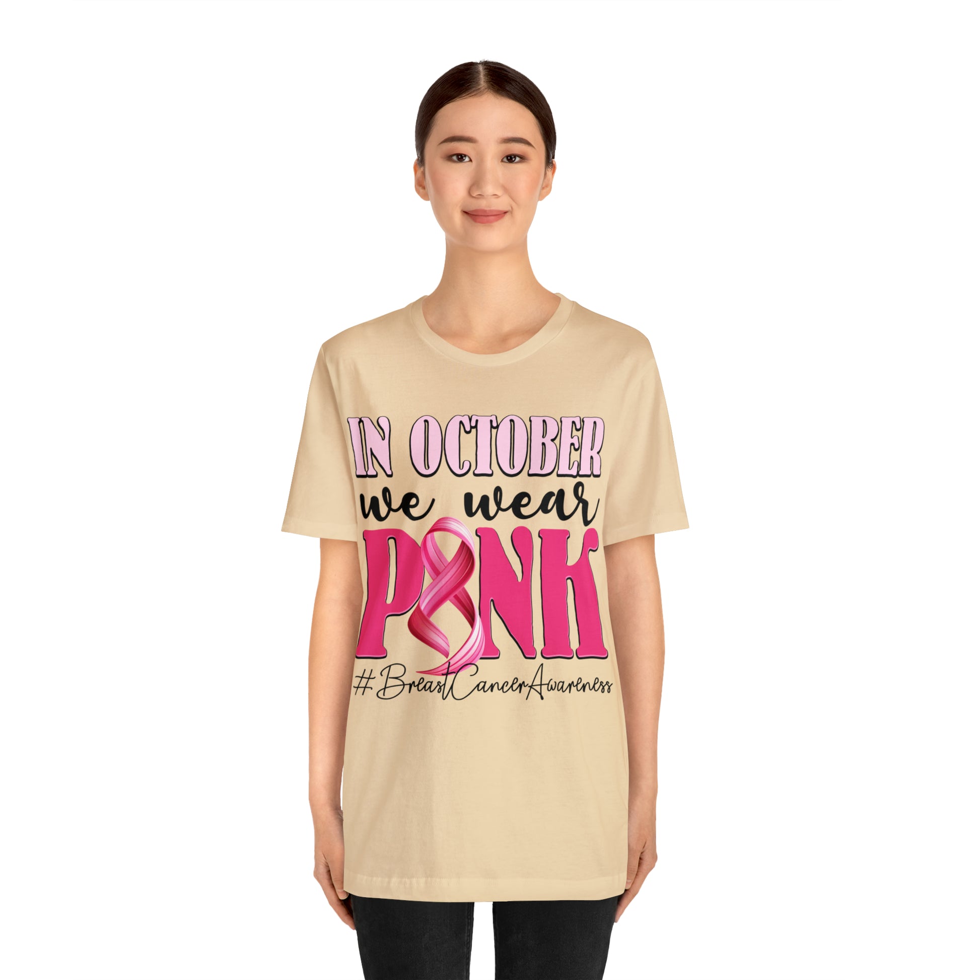 Copy of In October We Wear Pink Breast Cancer Awareness Shirt