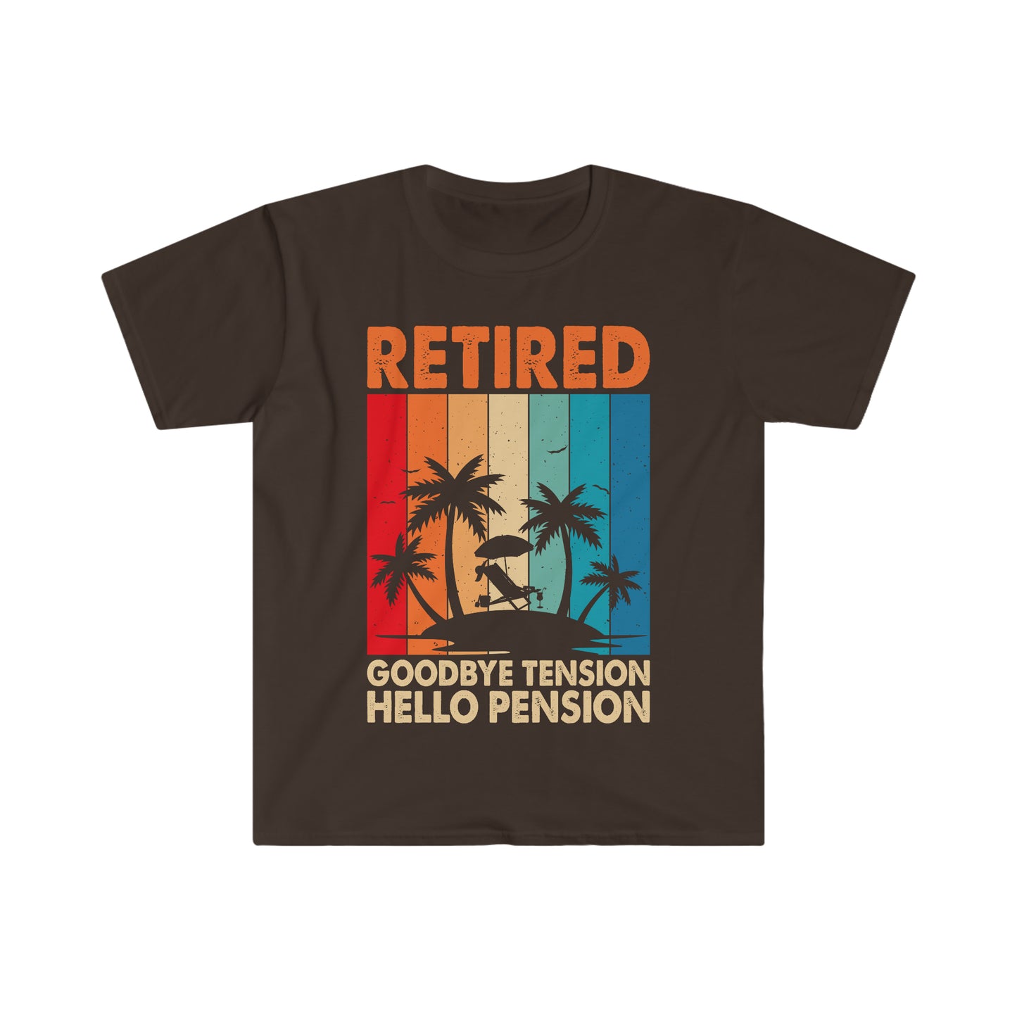 Goodbye Tension Hello Pension, Funny Retirement Shirt for Husband