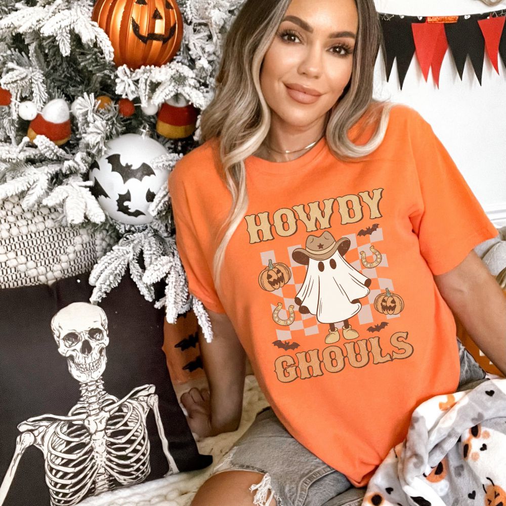 Howdy Ghouls Comfort Colors Halloween Shirt