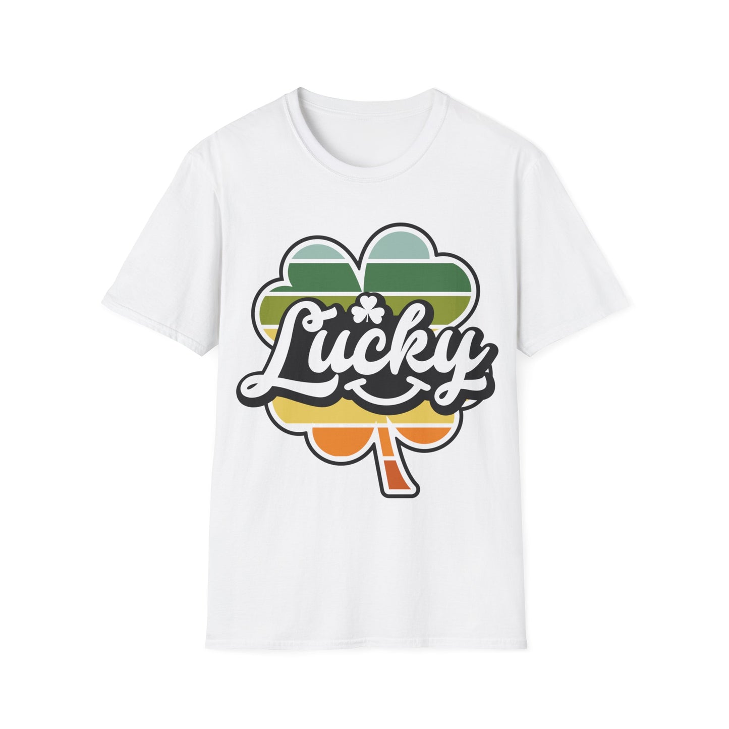Lucky Shamrock St. Patty's Day Retro T-Shirt