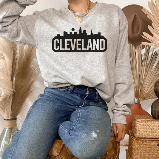 Cleveland Ohio Skyline Sweatshirt