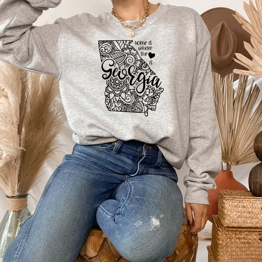 Home is Where the Heart is Georgia Sweatshirt