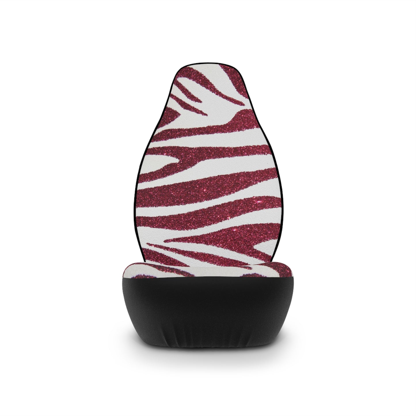 Red Zebra Car Seat Cover