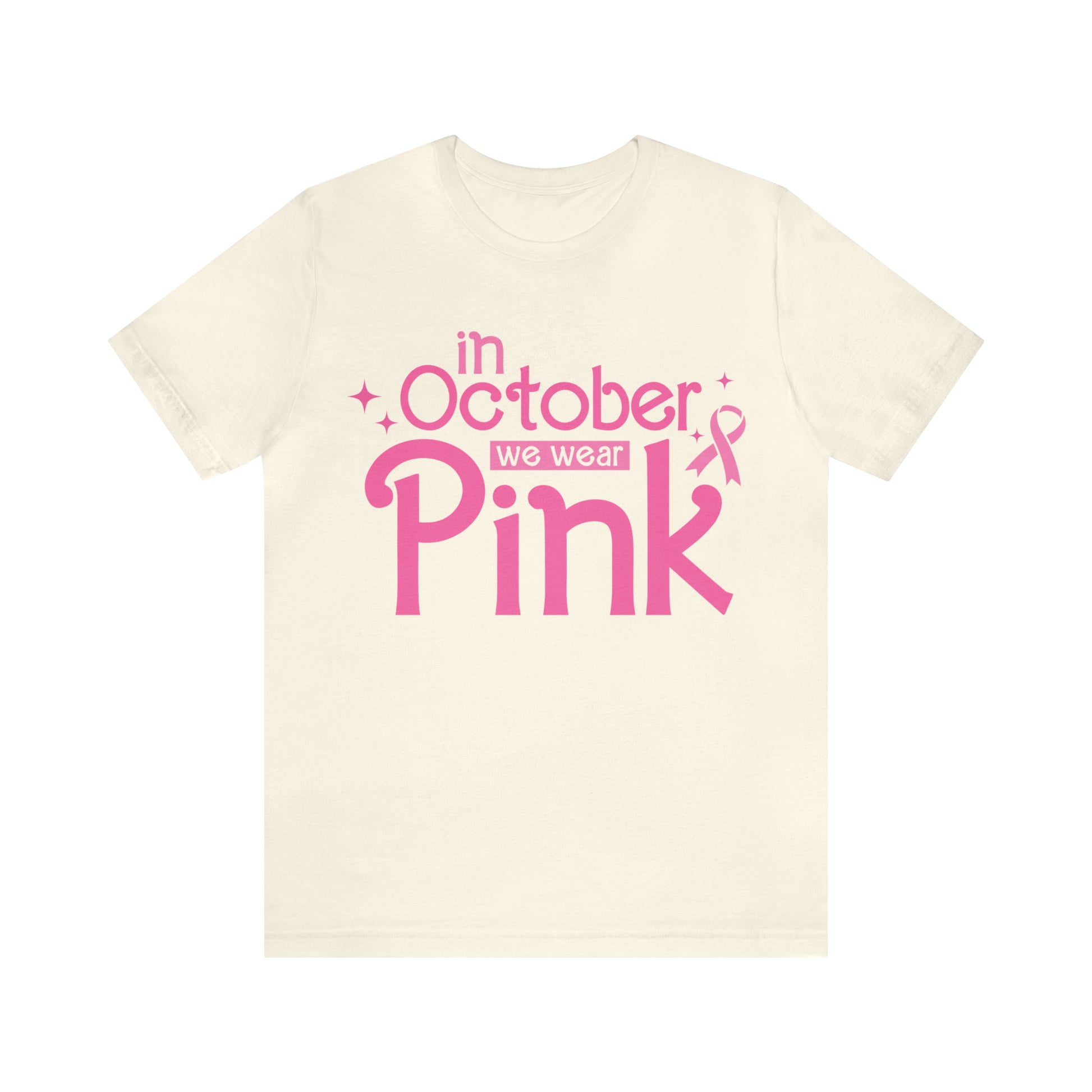 In October We Wear Pink Cancer Breast Cancer Shirt