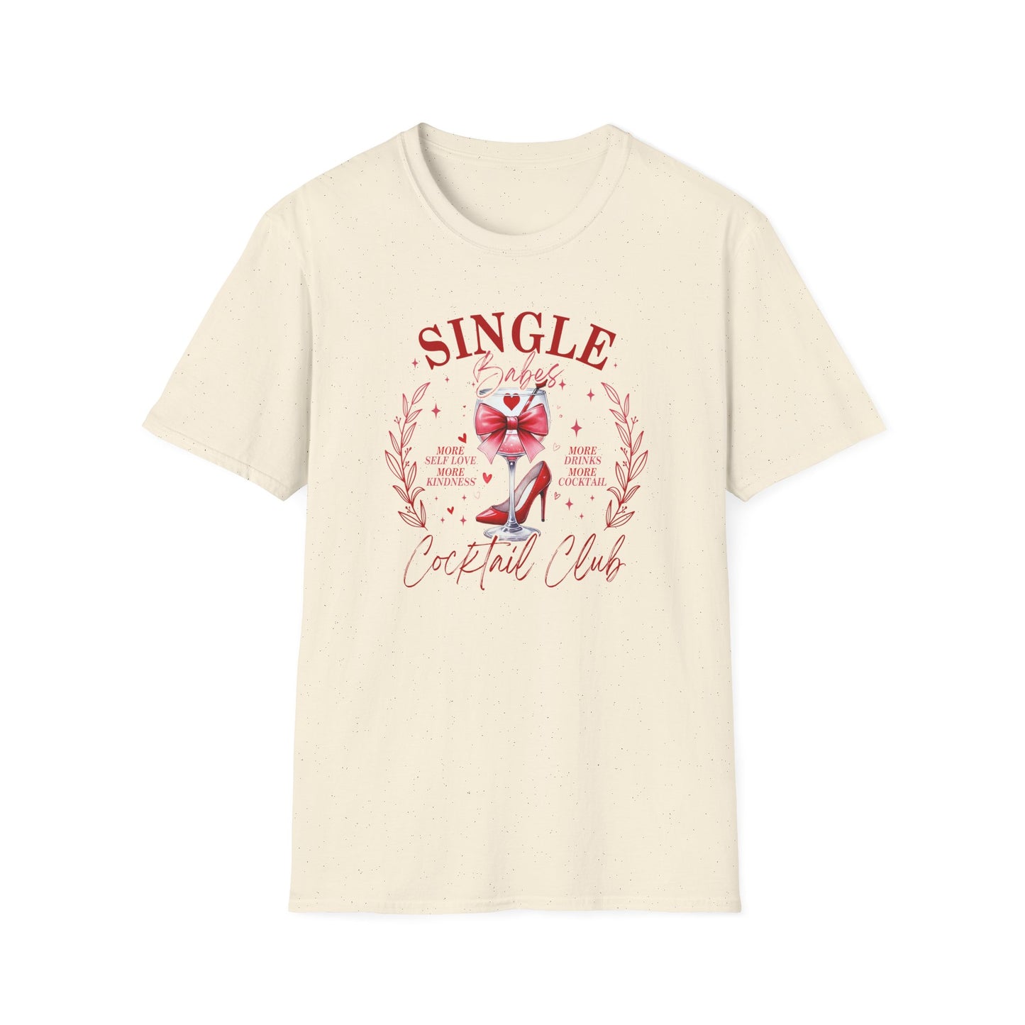 Single Babe's Cocktail Club Funny Valentine's Day Shirt