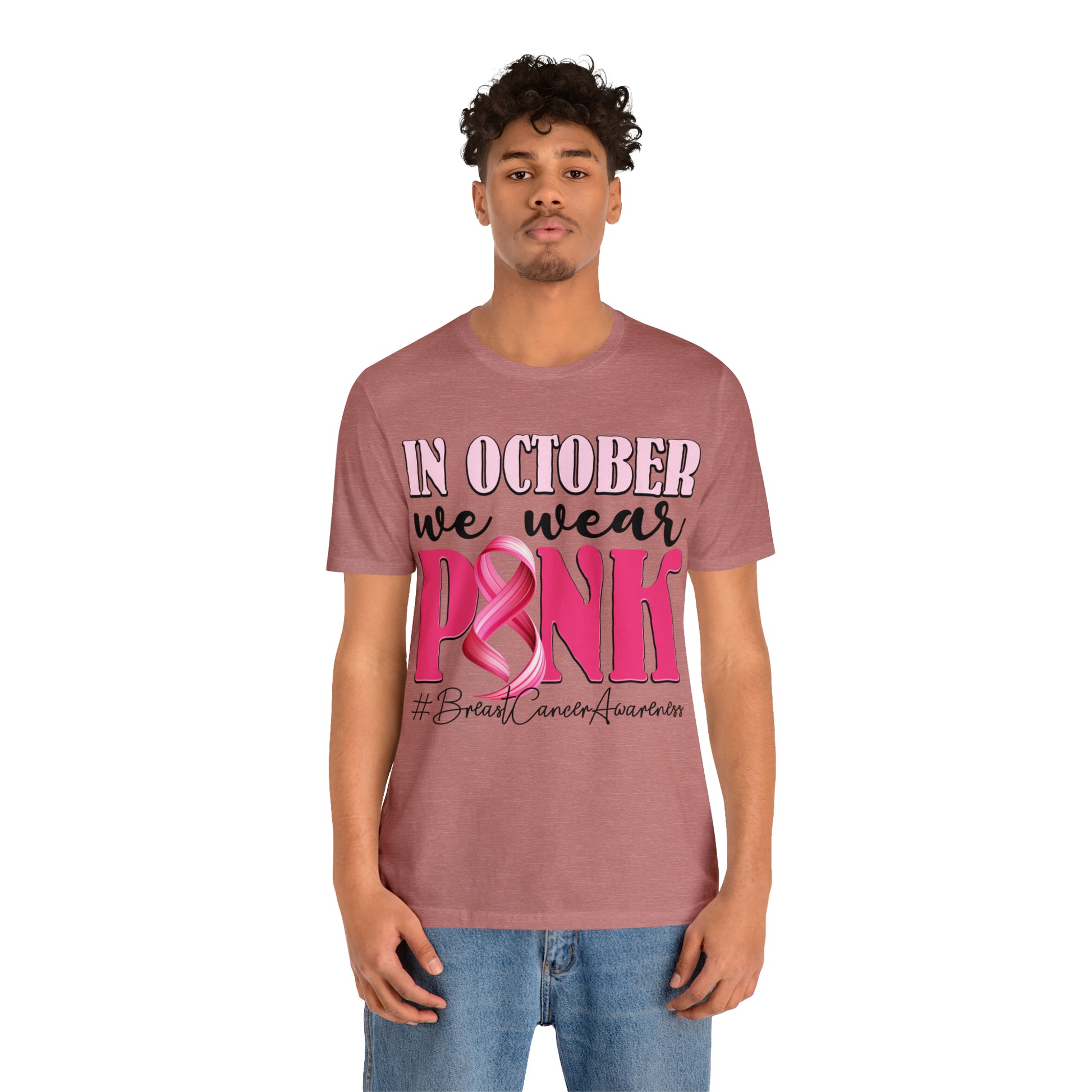 Copy of In October We Wear Pink Breast Cancer Awareness Shirt