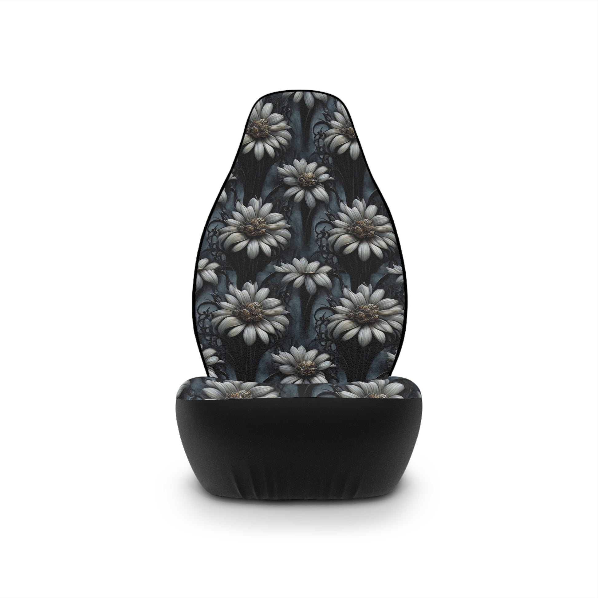 Dark Flower Gothic Car Seat Cover