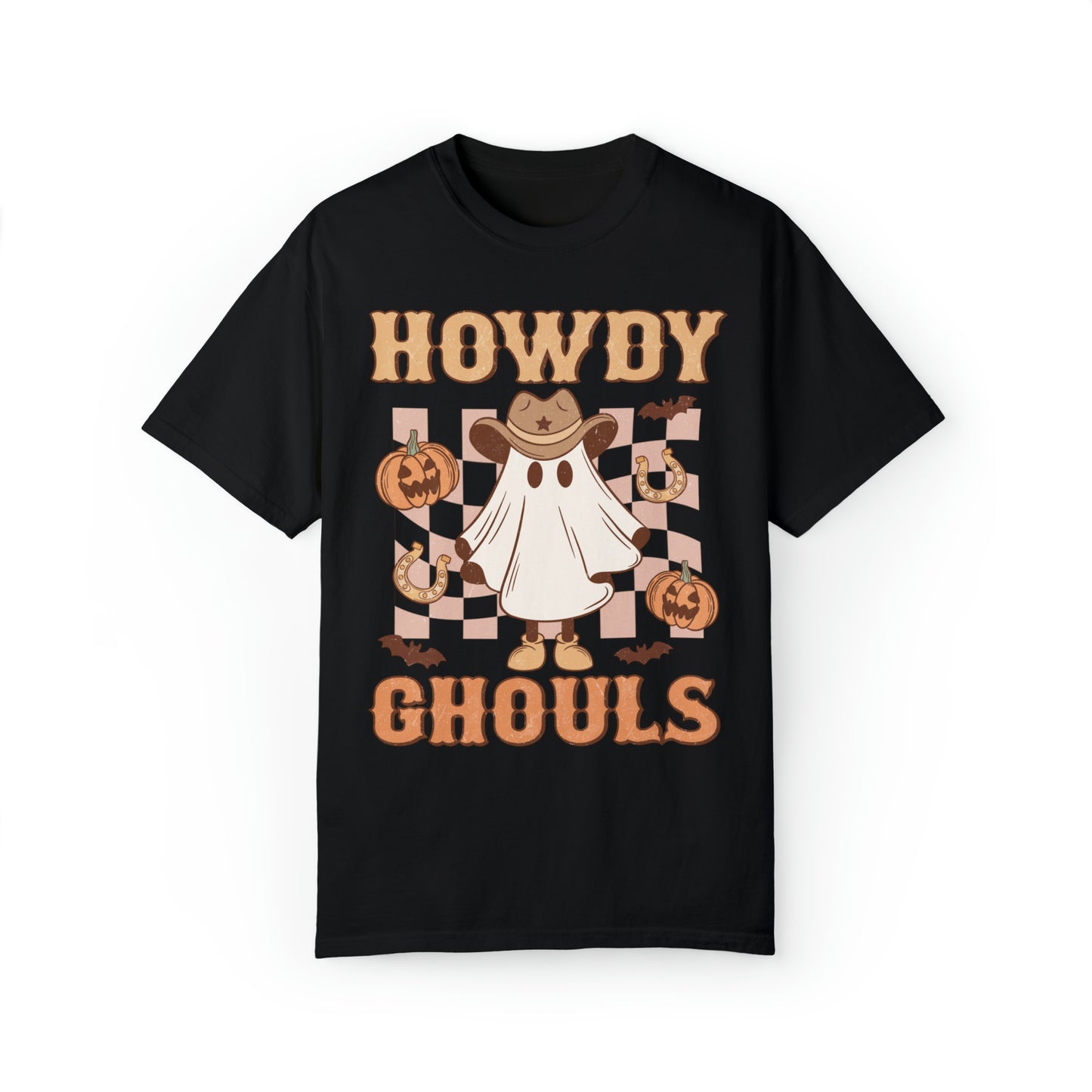 Howdy Ghouls Comfort Colors Halloween Shirt