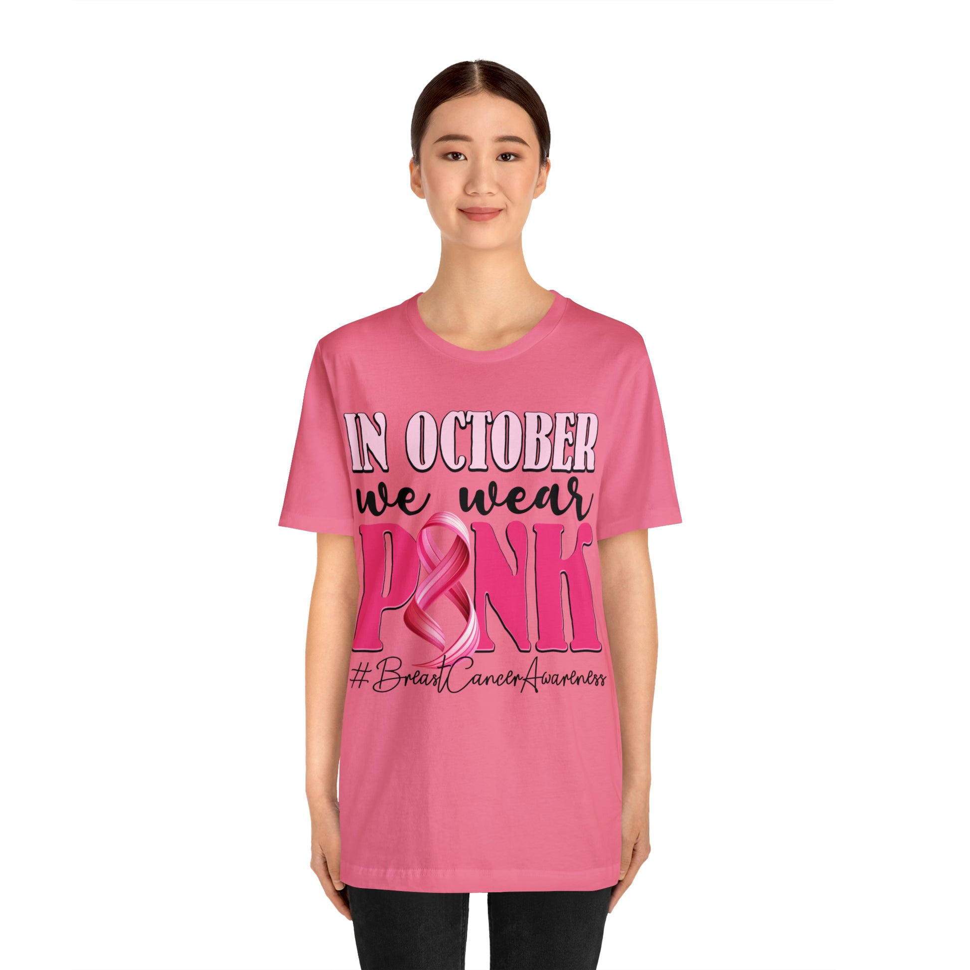 Copy of In October We Wear Pink Breast Cancer Awareness Shirt