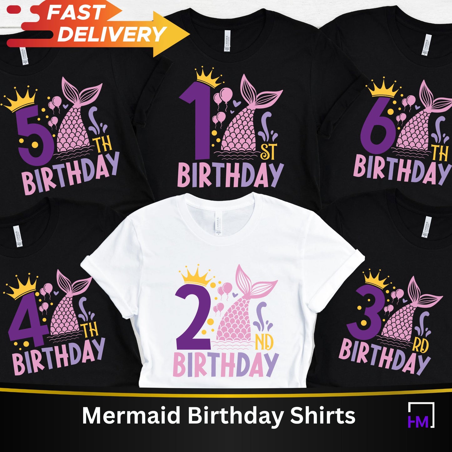 Mermaid Birthday Shirts