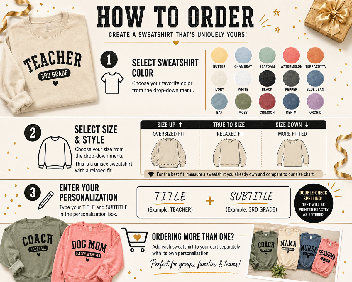 Custom Comfort Colors Shirt – Personalized Title & Subtitle T-Shirt
