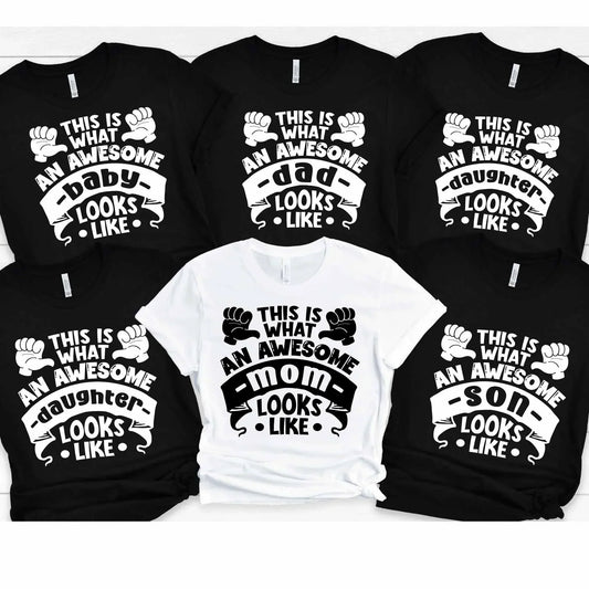 Family Matching Shirts for Photos, Funny Group Family T-shirts for Reunions, Christmas Pictures, Vacations, Pregnancy Announcement, etc. HMDesignStudioUS
