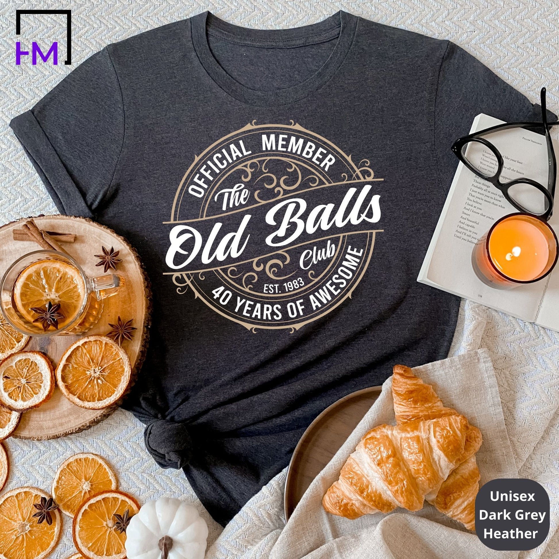 Old Balls Club - Funny 40th Birthday Shirt for Men