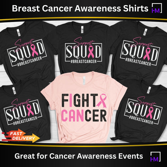 Fight Breast Cancer Awareness Family Shirts