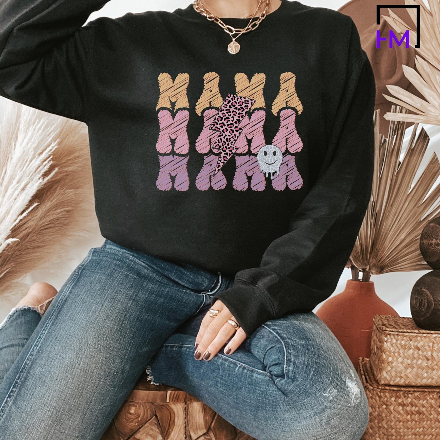 Retro Leopard Mama Shirt, Mom Life Shirt, Perfect Mother's Day Gift