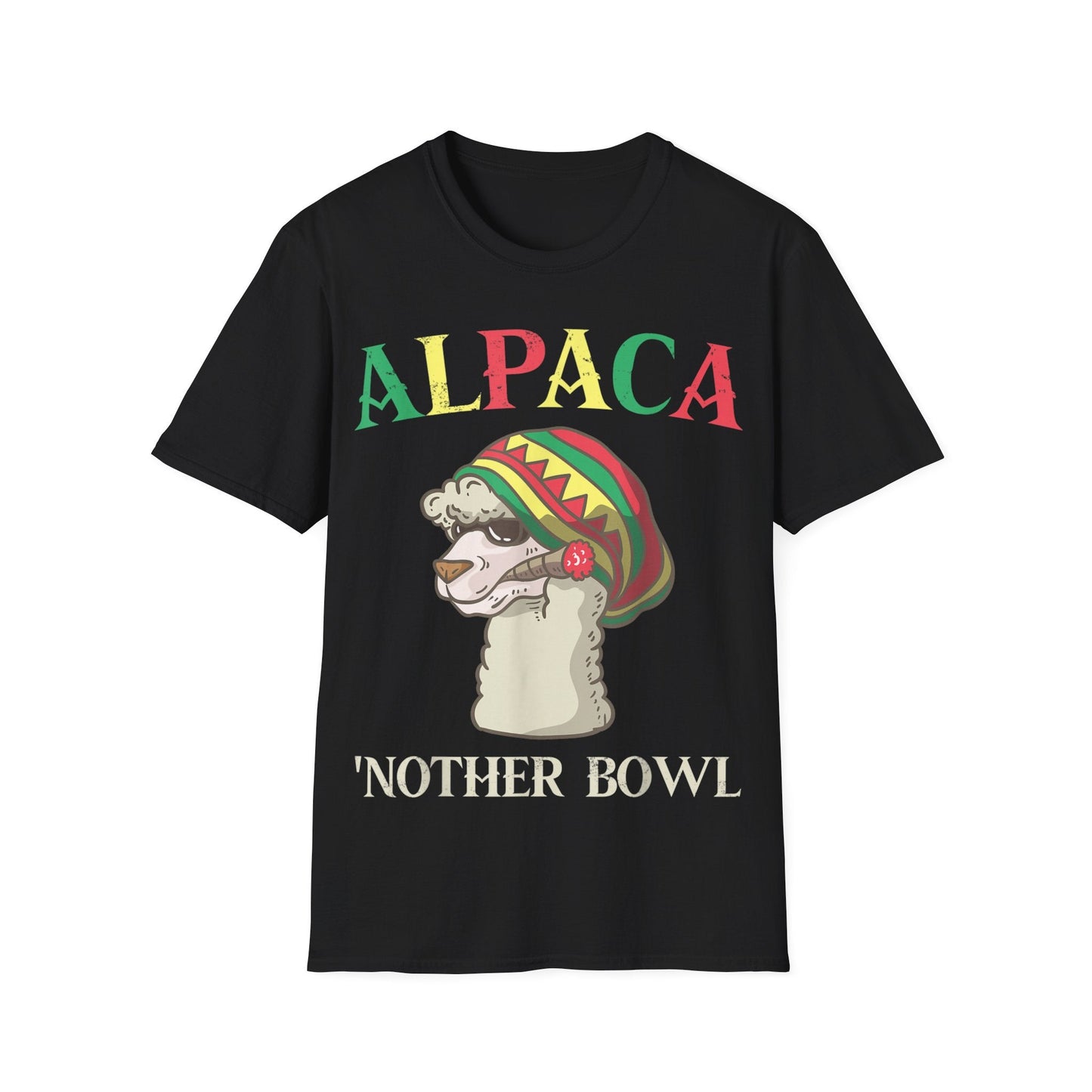 Alpaca 'nother Bowl T-Shirt – Funny Weed Pun Tee | Unisex 420 Shirt for Stoners & Animal Lovers - HMDesignStudioUS