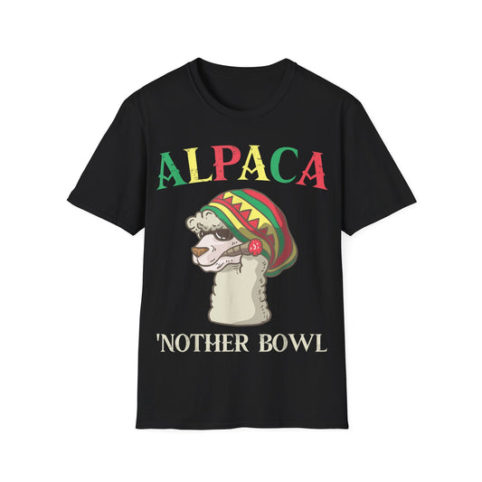 Alpaca 'nother Bowl T-Shirt – Funny Weed Pun Tee | Unisex 420 Shirt for Stoners & Animal Lovers - HMDesignStudioUS