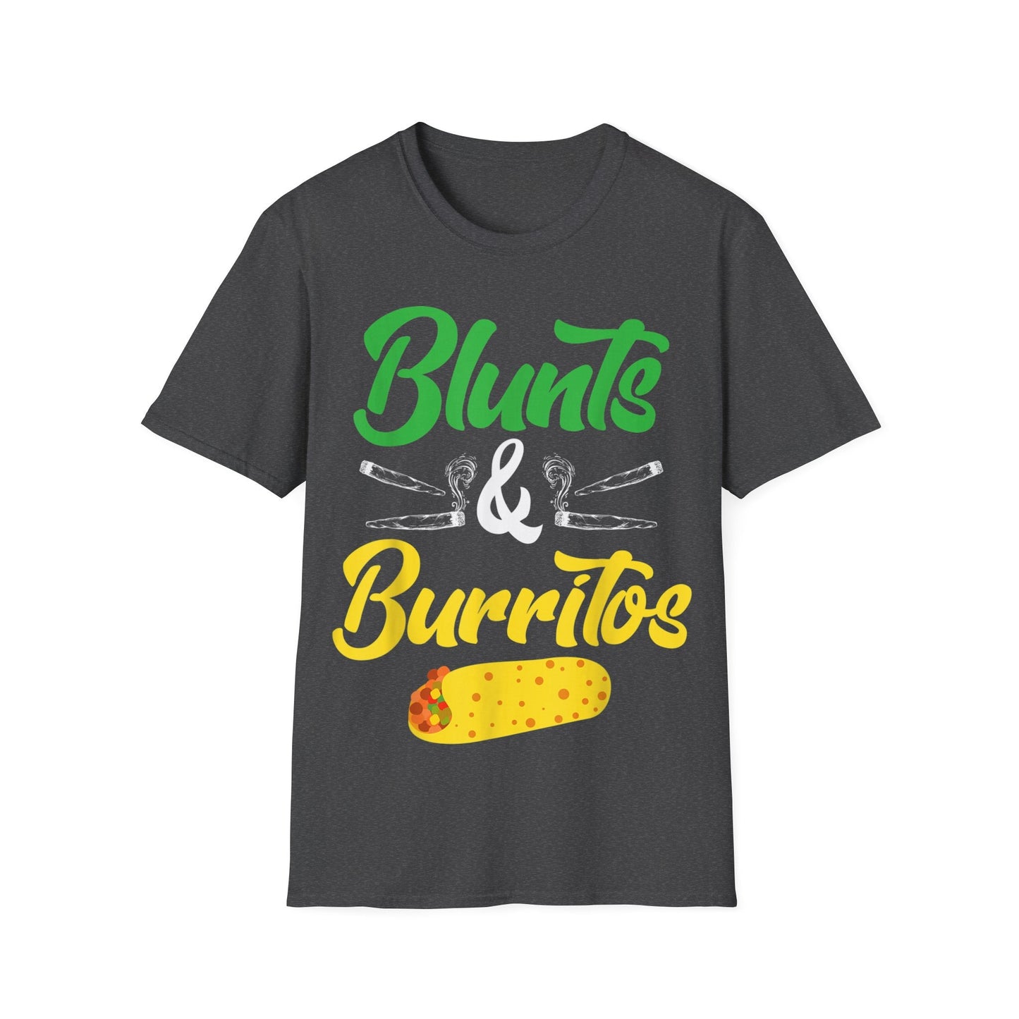 Blunts & Burritos Unisex T-Shirt - Perfect for Festivals, Parties, or Casual Wear - HMDesignStudioUS