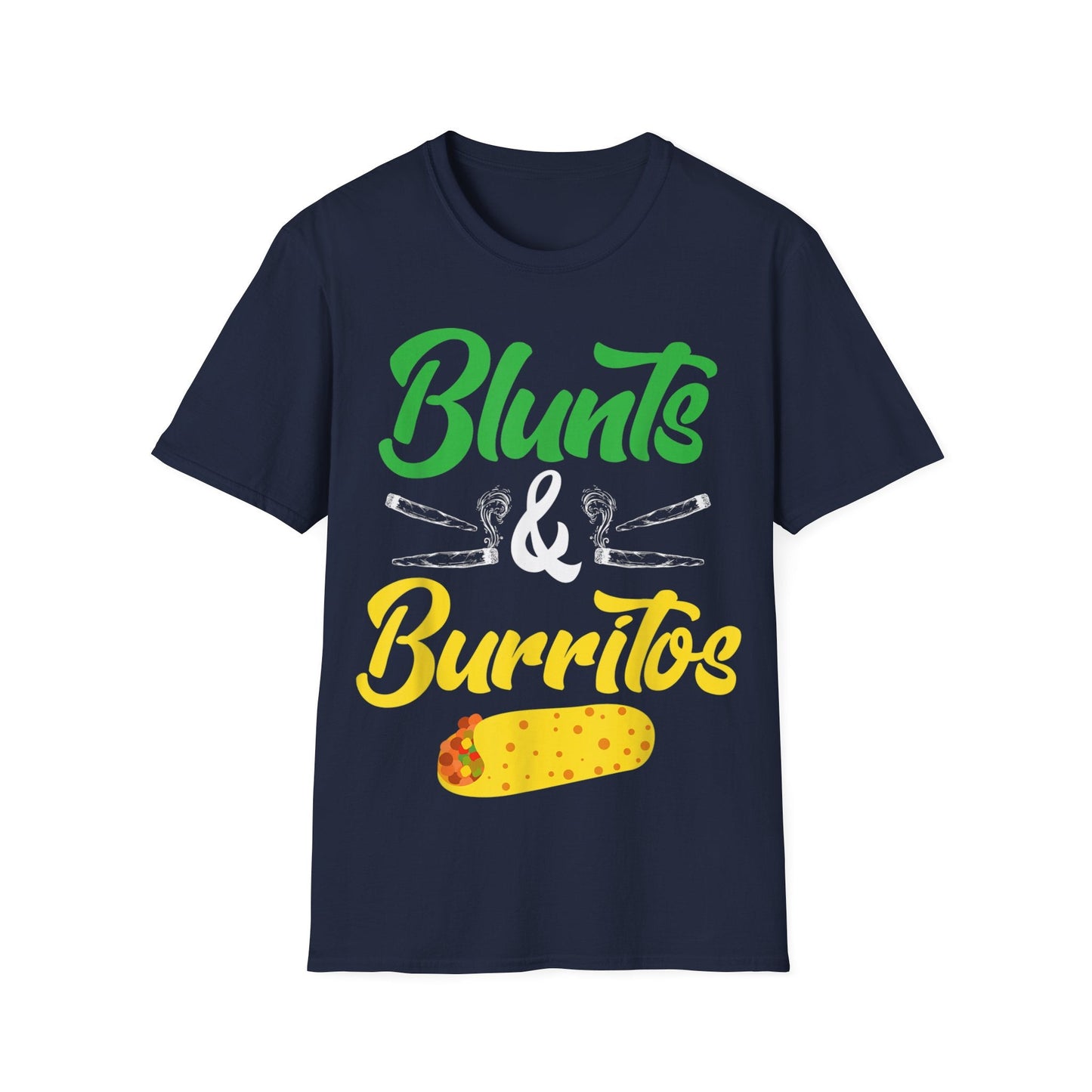 Blunts & Burritos Unisex T-Shirt - Perfect for Festivals, Parties, or Casual Wear - HMDesignStudioUS