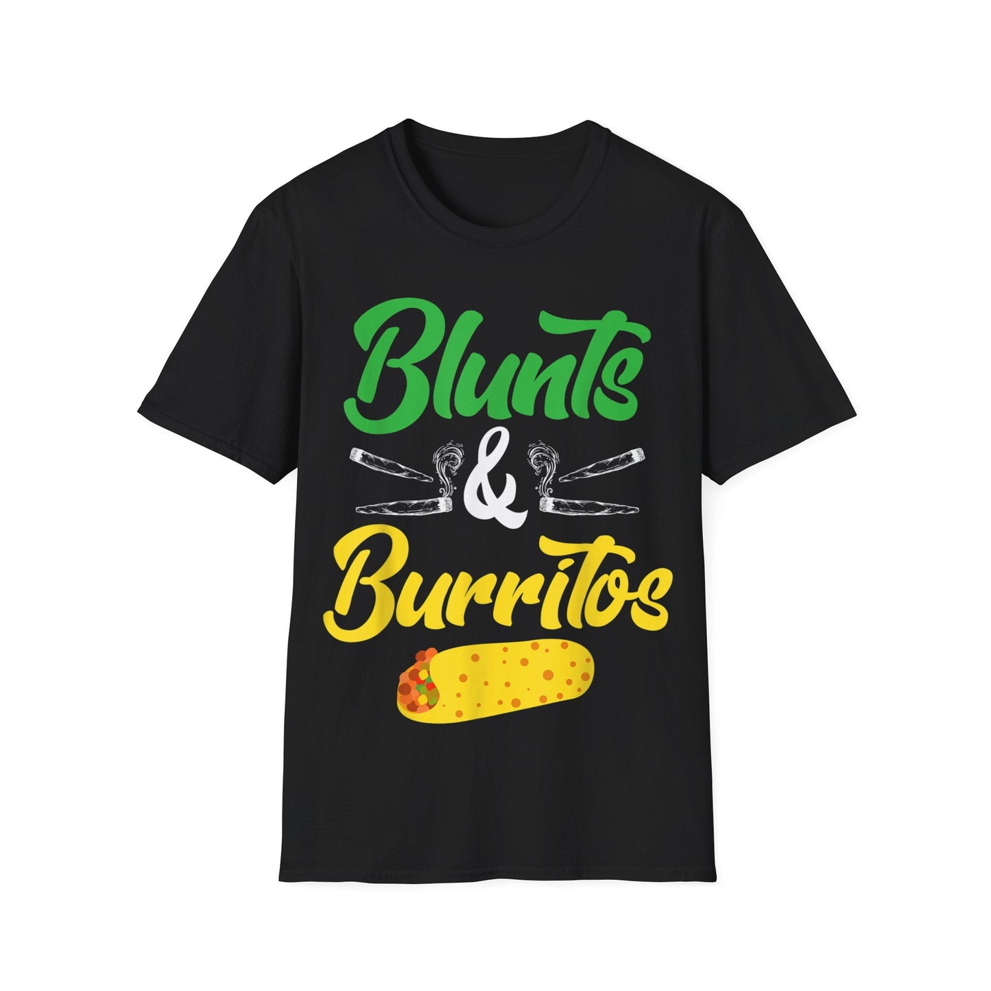 Blunts & Burritos Unisex T-Shirt - Perfect for Festivals, Parties, or Casual Wear - HMDesignStudioUS
