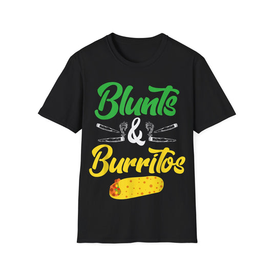 Blunts & Burritos Unisex T-Shirt - Perfect for Festivals, Parties, or Casual Wear - HMDesignStudioUS