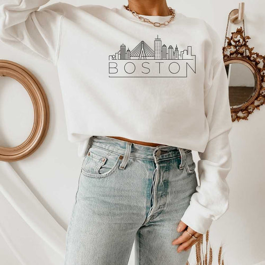 Boston Skyline Shirt - HMDesignStudioUS