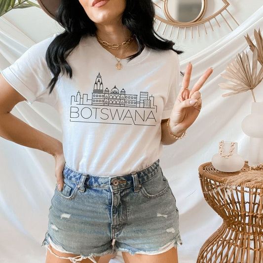 Botswana Skyline Shirt - HMDesignStudioUS