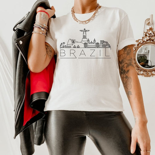 Brazil Skyline Shirt - HMDesignStudioUS