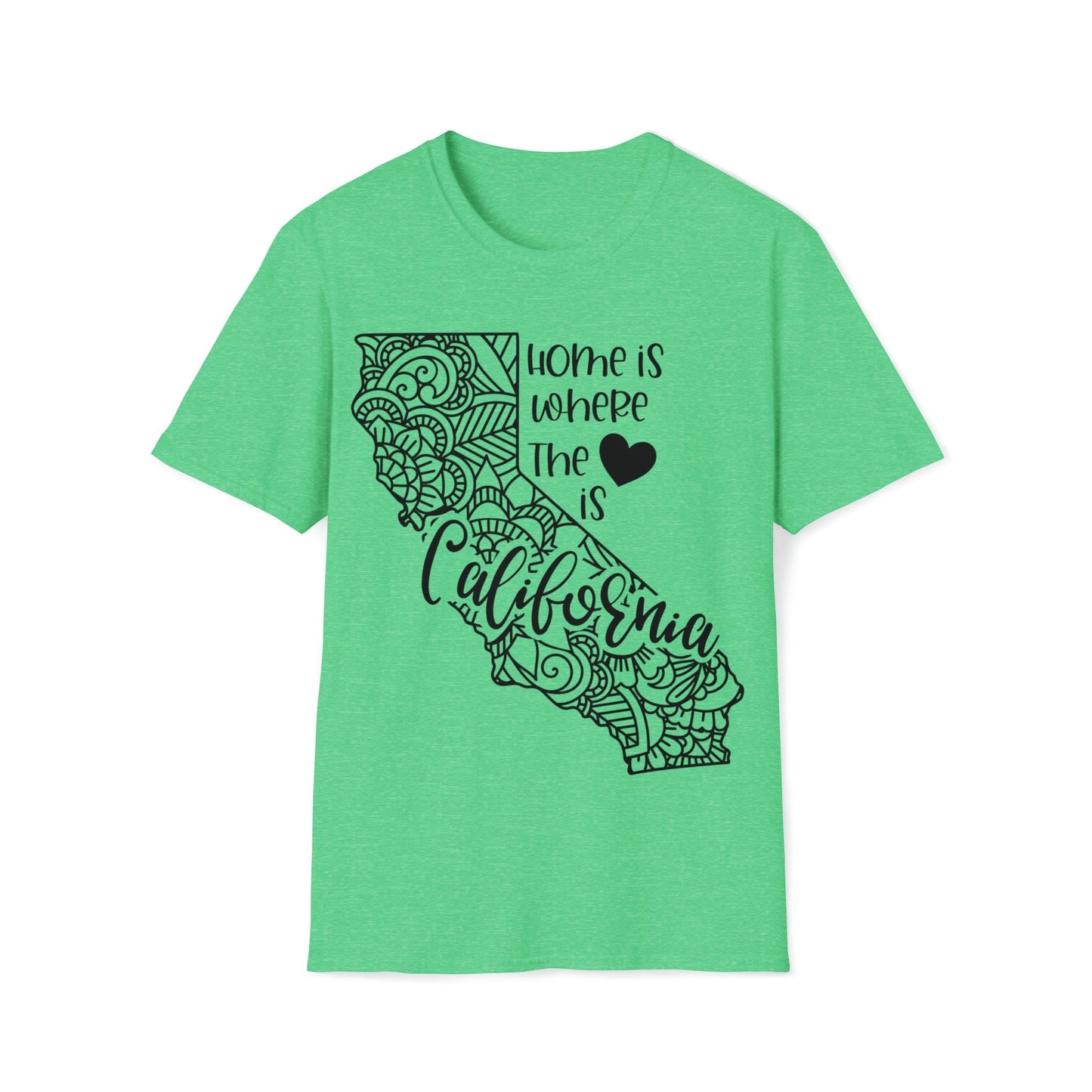 California is Where the Heart is T-Shirt - HMDesignStudioUS