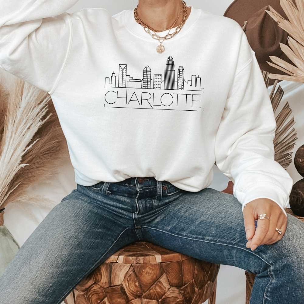 Charlotte Skyline Shirt - HMDesignStudioUS
