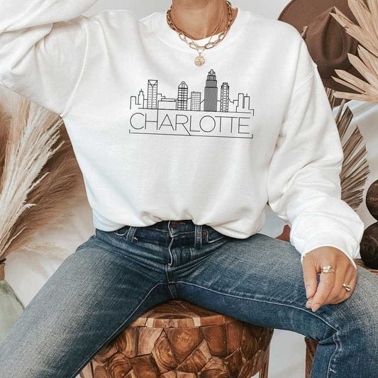 Charlotte Skyline Shirt - HMDesignStudioUS