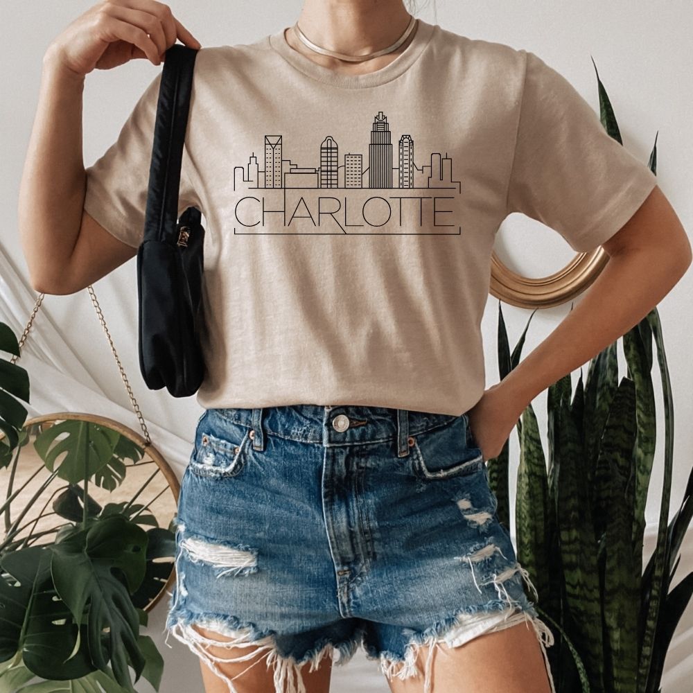 Charlotte Skyline Shirt - HMDesignStudioUS