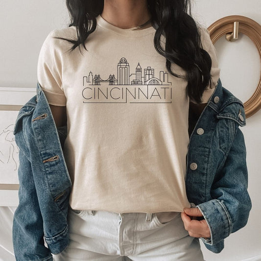 Cincinnati Skyline Shirt - HMDesignStudioUS
