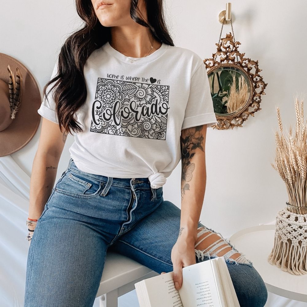 Colorado is Where the Heart is T-Shirt - HMDesignStudioUS