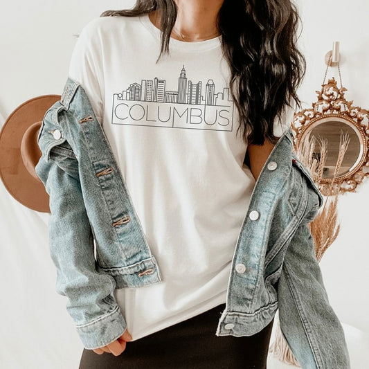 Columbus Skyline Shirt - HMDesignStudioUS