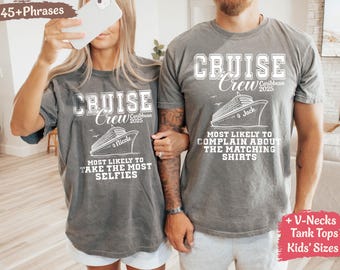 Comfort Color Personalize Family Cruise Shirts – Custom Name, Role & Destination, Bahamas 2025 Cruise Tees - HMDesignStudioUS