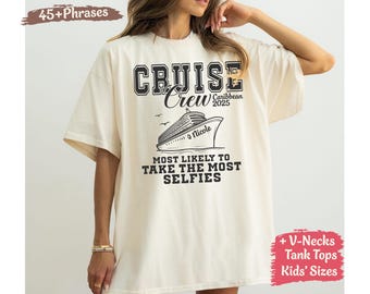 Comfort Color Personalize Family Cruise Shirts – Custom Name, Role & Destination, Bahamas 2025 Cruise Tees - HMDesignStudioUS