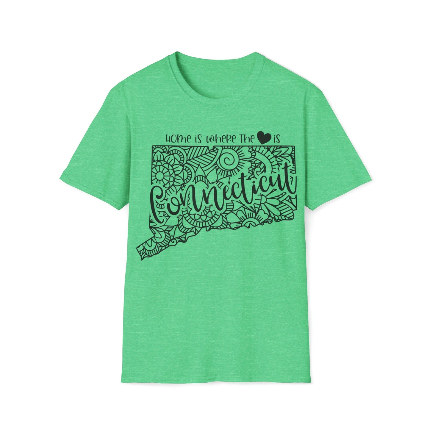 Connecticut is Where the Heart is T-Shirt - HMDesignStudioUS