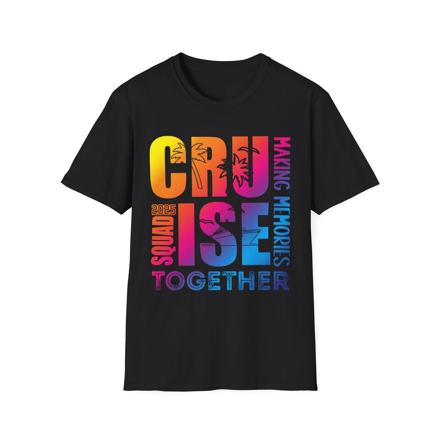 Cruise Squad Together T-Shirt, Unisex Tee, Vacation Apparel, Family Cruise Shirt, Summer Travel Gear - HMDesignStudioUS